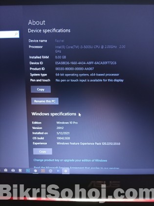 Asus x507la (5th generation)